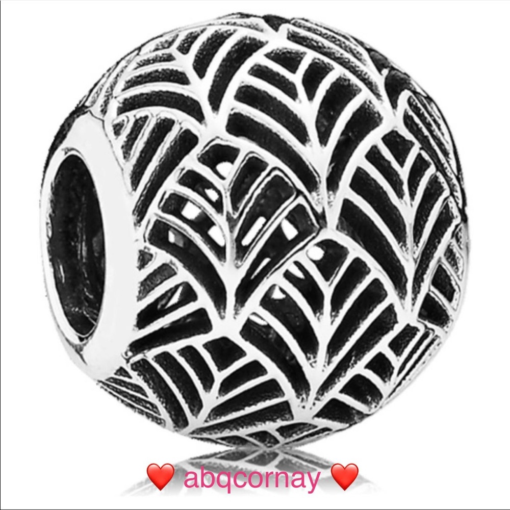 EUC Pandora 791543 Sterling Silver Tropicana Travel Openworks Charm